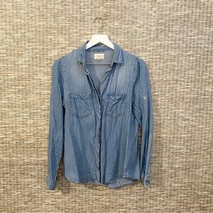 Blue Jean Soft Button-Up Shirt